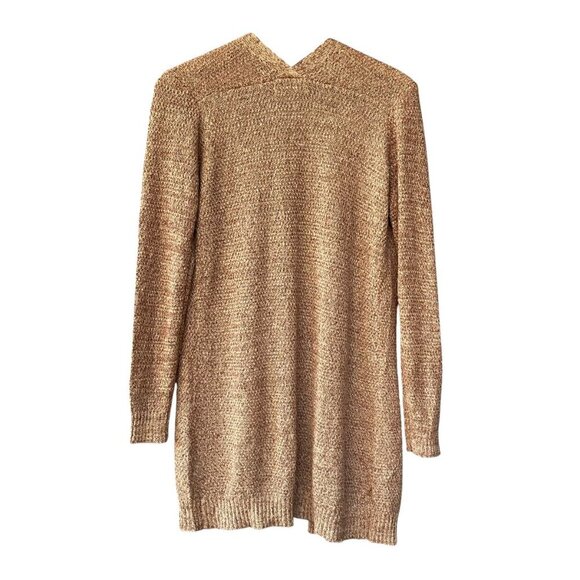 Love Ellie Cappuccino Longline Pointelle Duster Cardigan Size M NWOT Cozy Layer - Picture 3 of 12